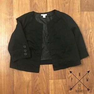 Plus Size Cropped Blazer Wrap dressy career